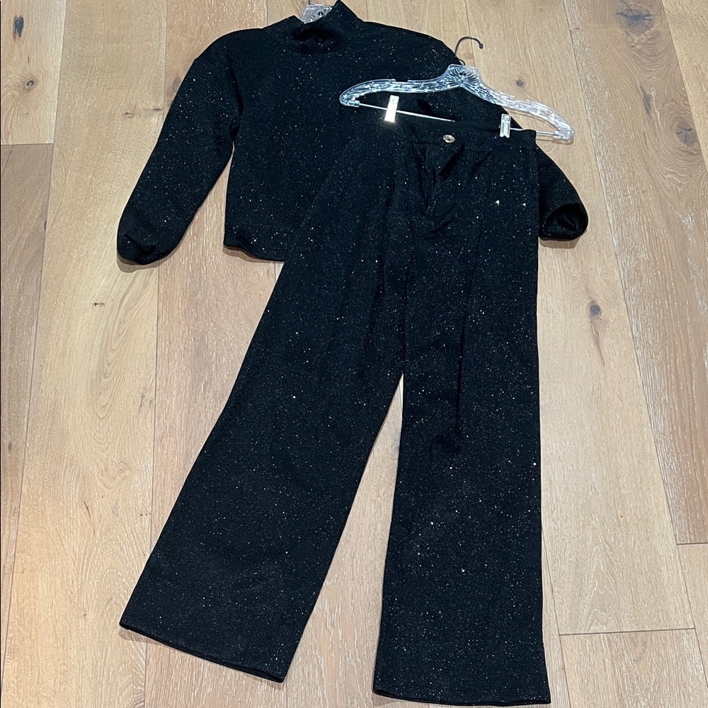 BURU Black Sparkle Two-Piece Set see note for sizing